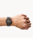 Skagen Holst Chronograph Charcoal Steel Mesh Multifunction Men's Watch | SKW6180 | Time Watch Specialists