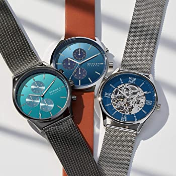 Skagen Holst Chronograph Gunmetal Steel Mesh Men's Watch | SKW6734 | TIME Watches