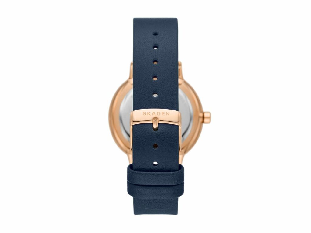 Skagen Riis Three - Hand Blue Leather Woman's Watch | SKW3090 | TIME Watches