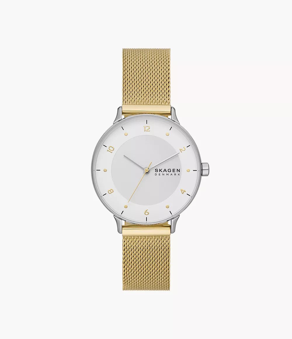Skagen Riis Three - Hand Gold - Tone Stainless Steel Woman's Watch | SKW3092 | TIME Watches
