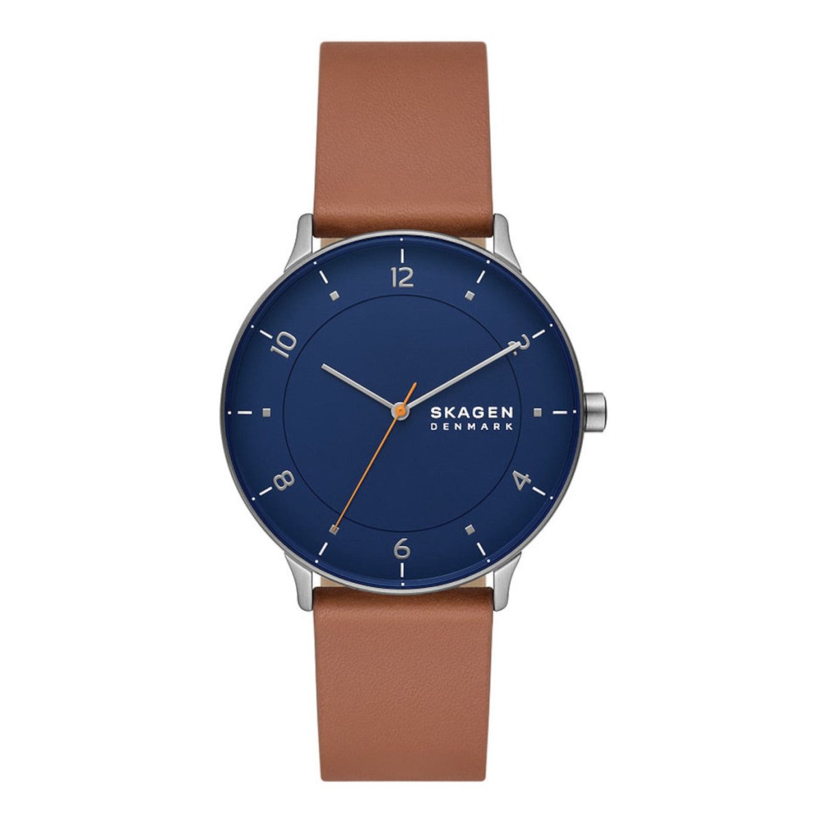 Skagen Riis Three - hand Medium Brown Leather Man's Watch | SKW6885 | TIME Watches