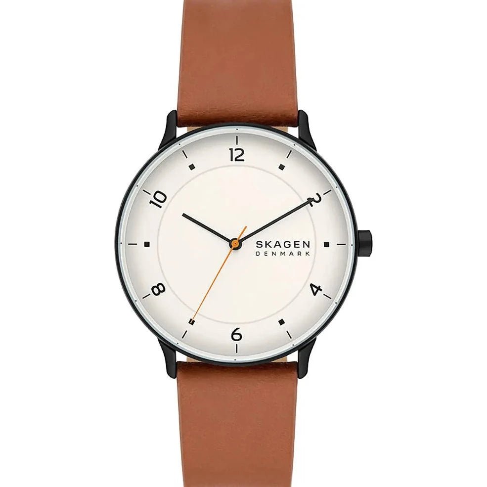 Skagen Riis Three - hand Medium Brown Leather Men's Watch | SKW6883 | TIME Watches