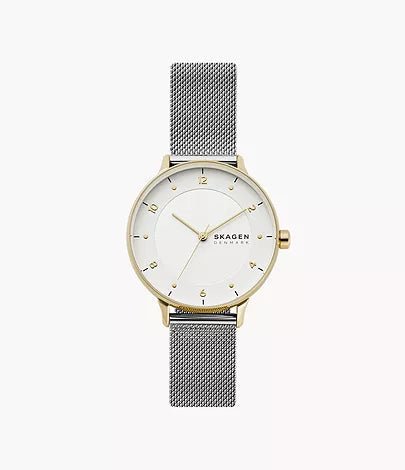 Skagen Riis Three-Hand Silver-Tone Woman's Watch | SKW2912 | Time Watch Specialists