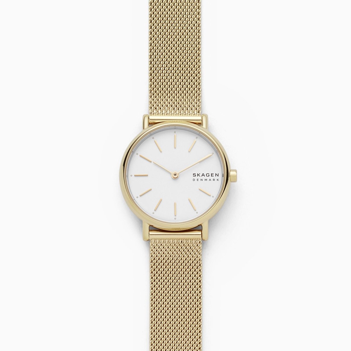Skagen Signatur Gold Round Stainless Steel Mesh Women's Watch | SKW2693 | TIME Watches