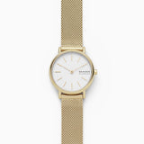 Skagen Signatur Gold Round Stainless Steel Mesh Women's Watch | SKW2693 | Time Watch Specialists