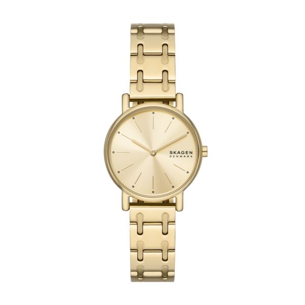 Skagen Signatur Lille Two-Hand Gold Stainless Steel Woman's Watch | SKW3124 | Time Watch Specialists