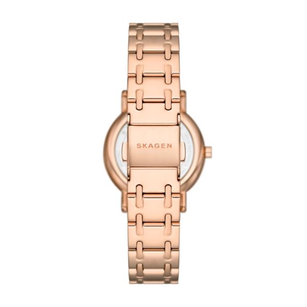 Skagen Signatur Lille Two-Hand Rose Gold Stainless Steel Woman's Watch | SKW3125 | Time Watch Specialists