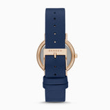 Skagen Signatur Rose Gold Round Leather Women's Watch | SKW2838 | Time Watch Specialists