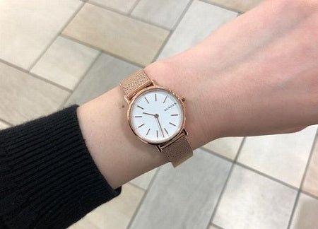 Skagen Signatur Rose Gold Round Women's Watch - SKW2694 | Time Watch Specialists