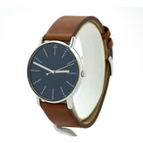 Skagen Signatur Silver Round Leather Men's Watch | SKW6355 | Time Watch Specialists