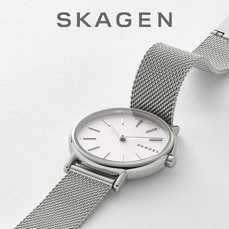 Skagen Signatur Silver Round Stainless Steel Women's Watch | SKW2692 | Time Watch Specialists