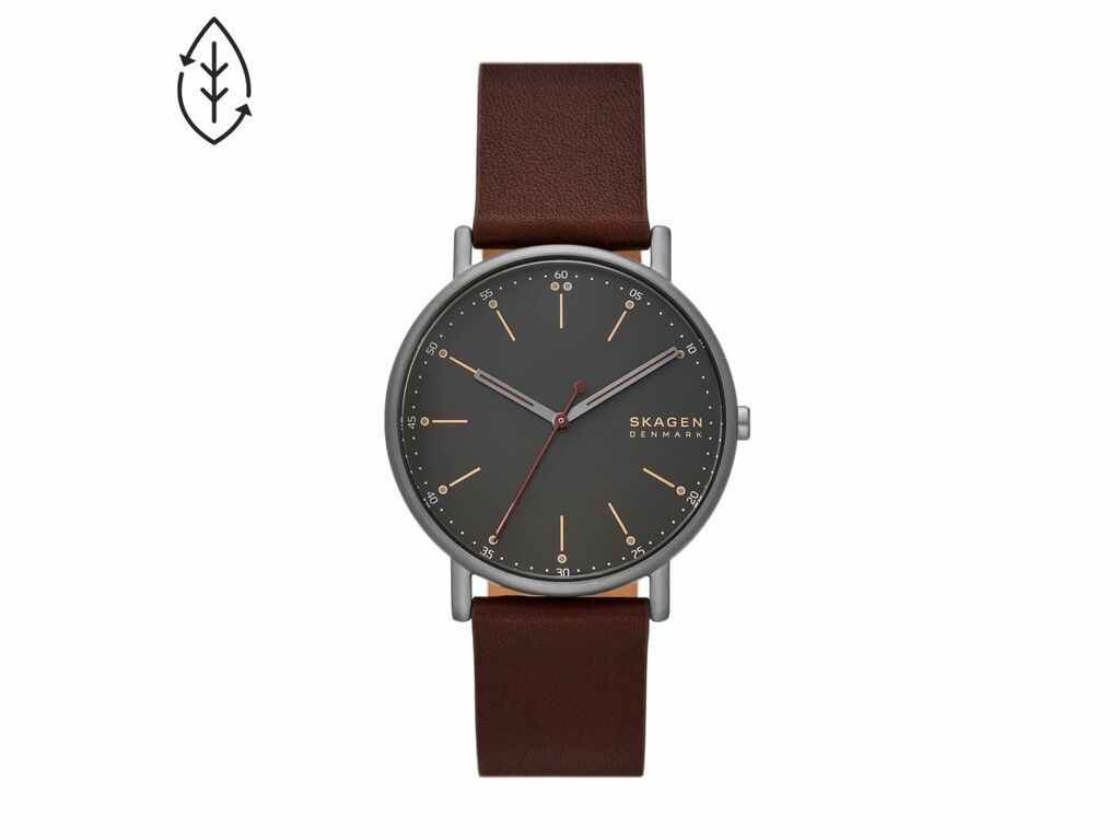 Skagen Signatur Three - Hand, Gray | 50% Recycled Stainless Steel Men's Watch | SKW6860 | TIME Watches