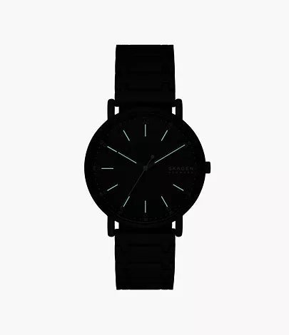 Skagen Signatur Three - Hand Midnight Stainless Steel Unisex Watch | SKW6914 | TIME Watches