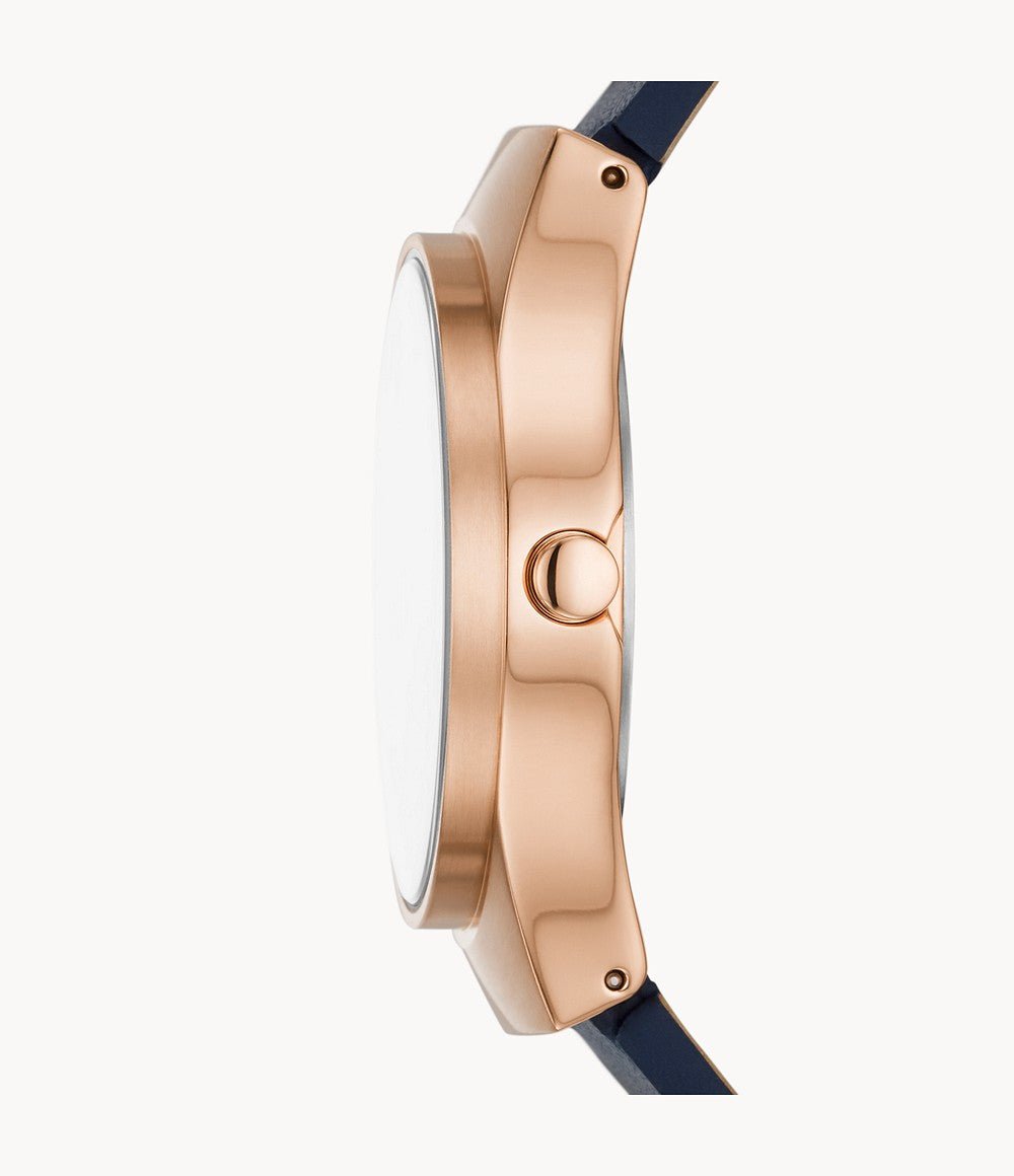 Skagen Sol Solar - Powered Ocean Blue Leather Women's Watch | SKW3021 | TIME Watches