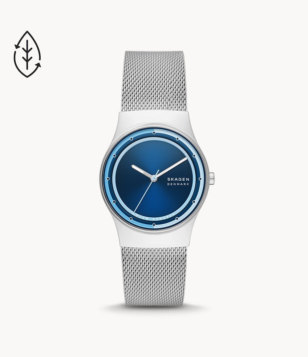 Skagen Sol Solar - Powered Silver Stainless Steel Mesh Women's Watch | SKW3024 | TIME Watches