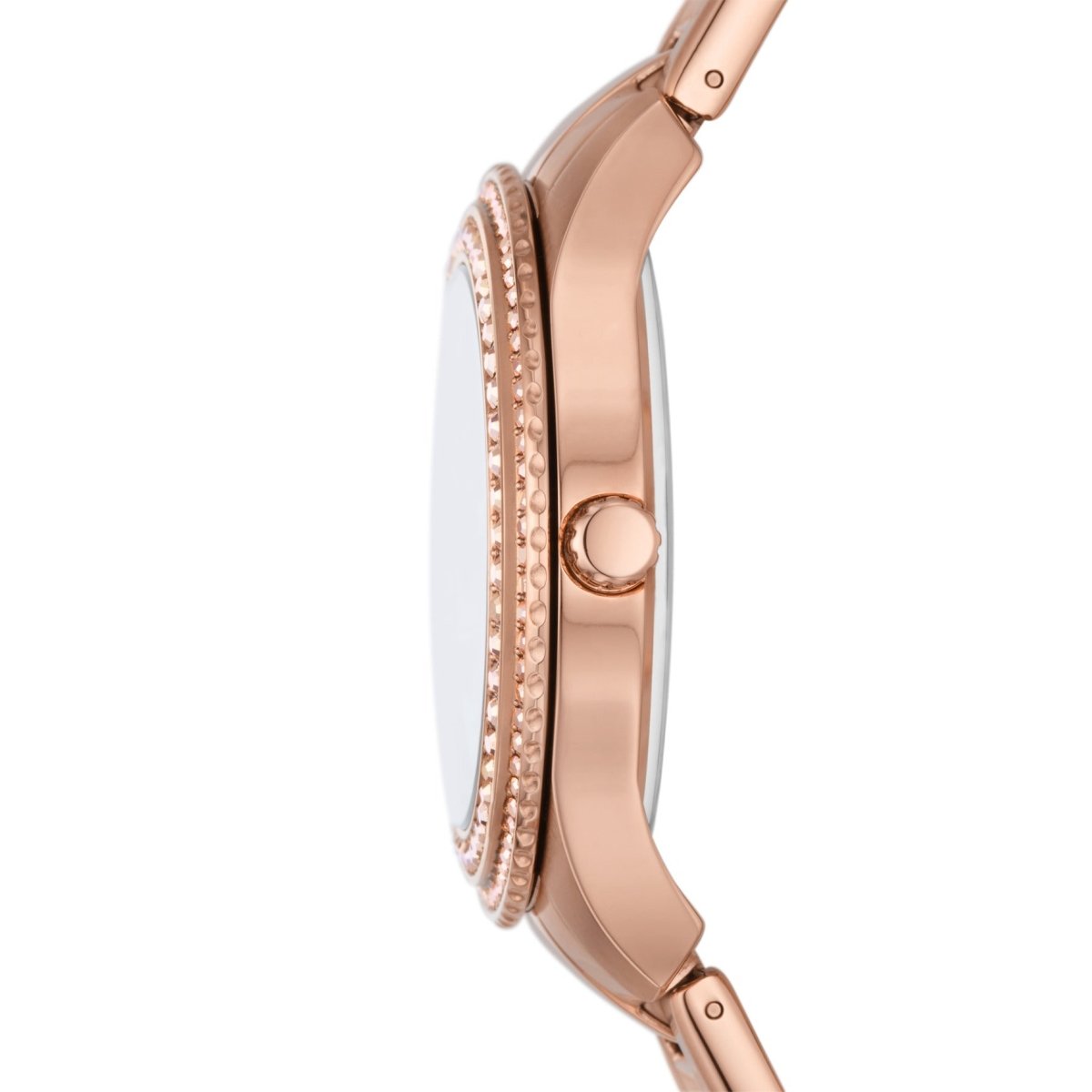 Stella Three-Hand Date Rose Gold-Tone Stainless Steel Women's Watch - ES5192 | Time Watch Specialists