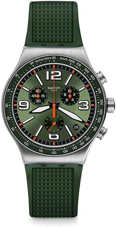 Swatch Forest Grid Chronograph Men's Watch - YVS462 | Time Watch Specialists
