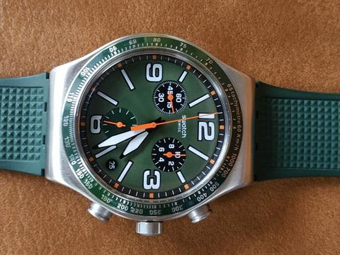 Swatch Forest Grid Chronograph Men's Watch - YVS462 | Time Watch Specialists