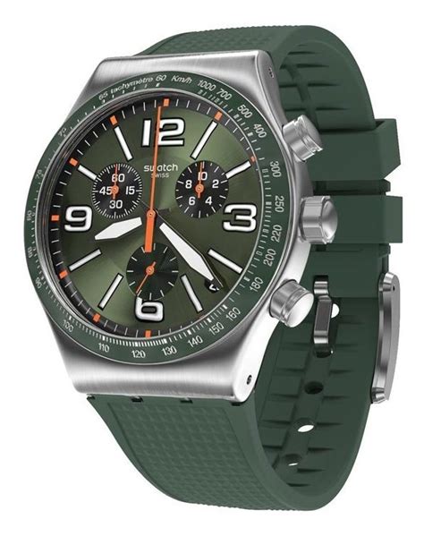 Swatch Forest Grid Chronograph Men's Watch - YVS462 | Time Watch Specialists