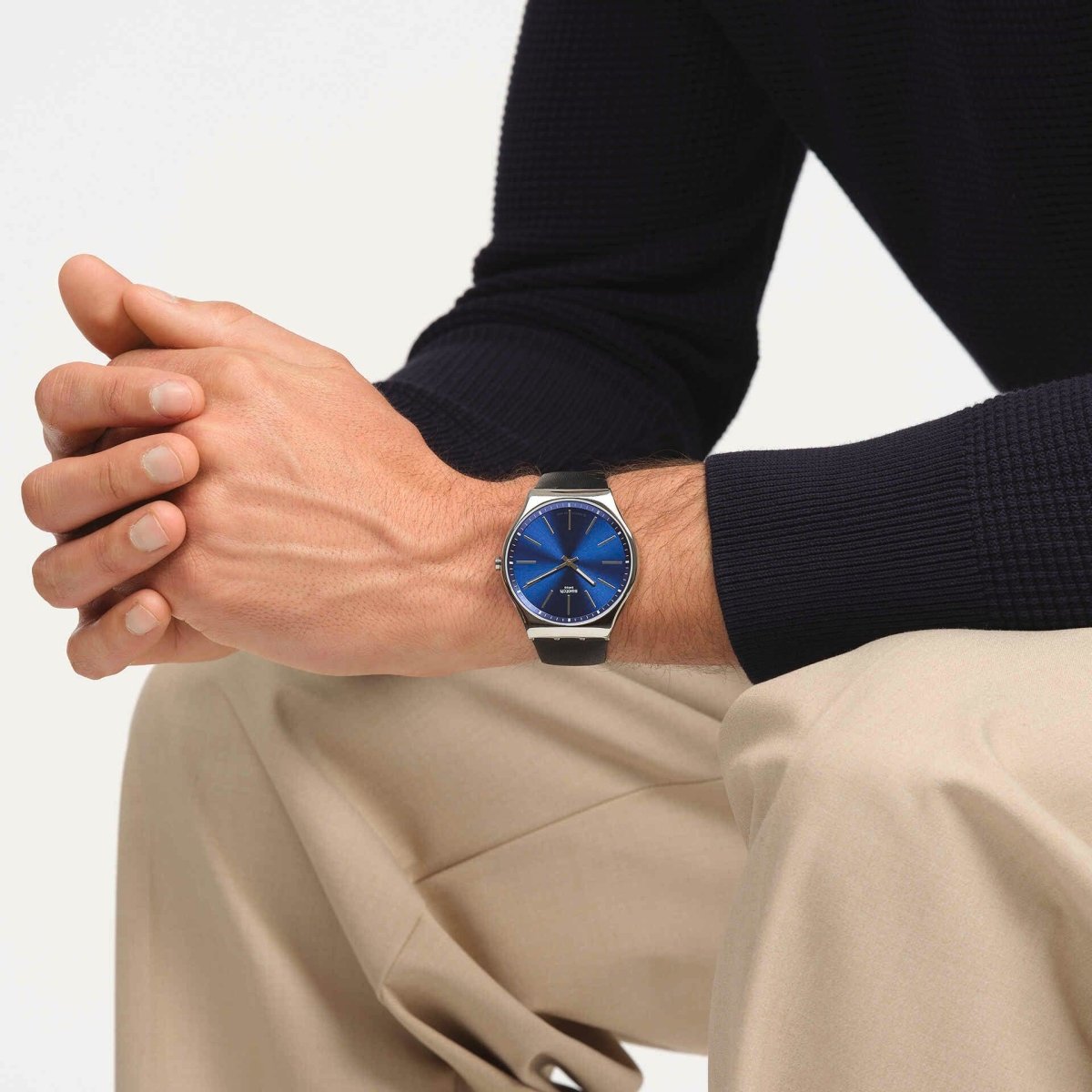 Swatch FORMAL BLUE 42 Watch SS07S125 | TIME Watches
