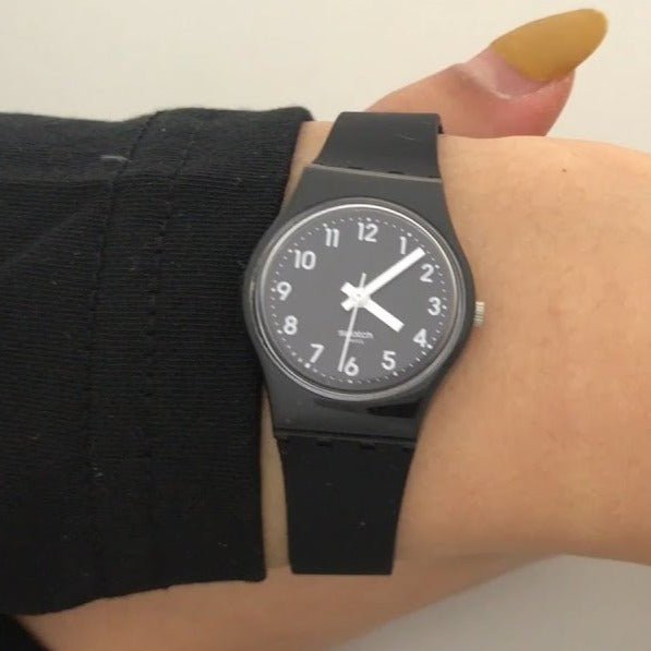 Swatch Lady Black Single Women's Watch - LB170E | Time Watch Specialists