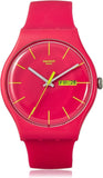 Swatch Plastic Red Dial Woman's Watch | SUOR704 | Time Watch Specialists