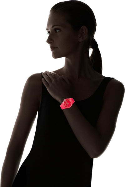 Swatch Plastic Red Dial Woman's Watch | SUOR704