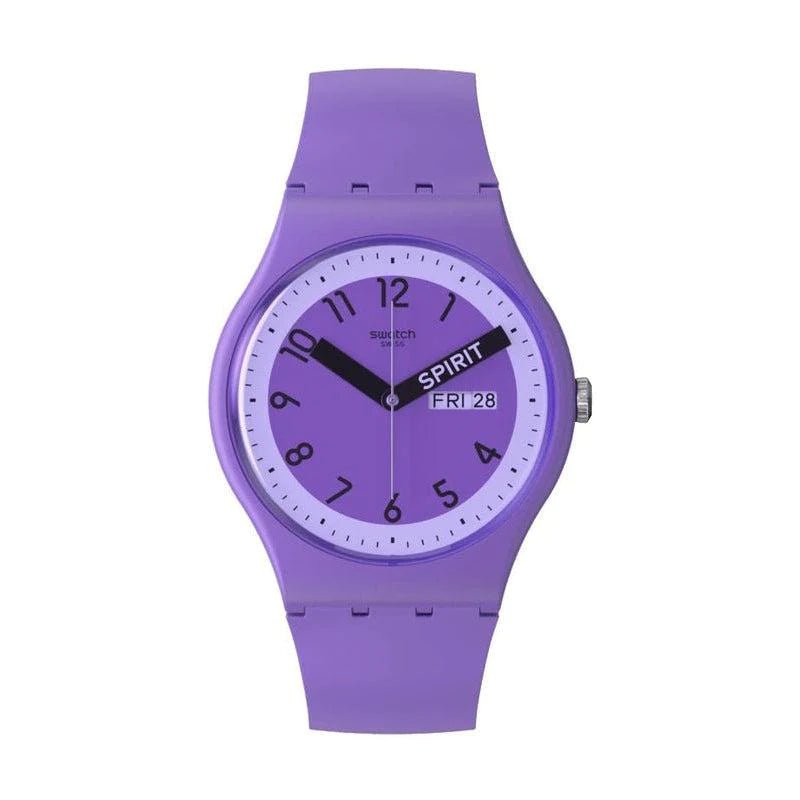 Swatch Proudly Violet Unisex Watch | SO29V700 | Time Watch Specialists