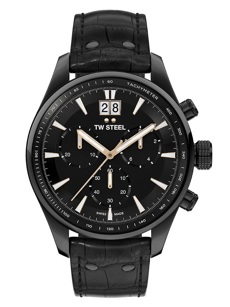 TW Steel ACE Aternus 45mm Black Chronograph Men's Watch - ACE304 | Time Watch Specialists