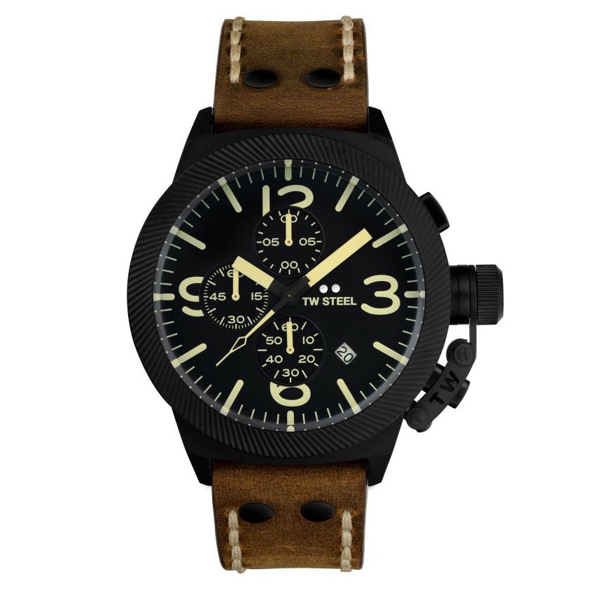 Buy TW Steel Canteen Chronograph Black Men s Watch CS107 Time Watch Specialists