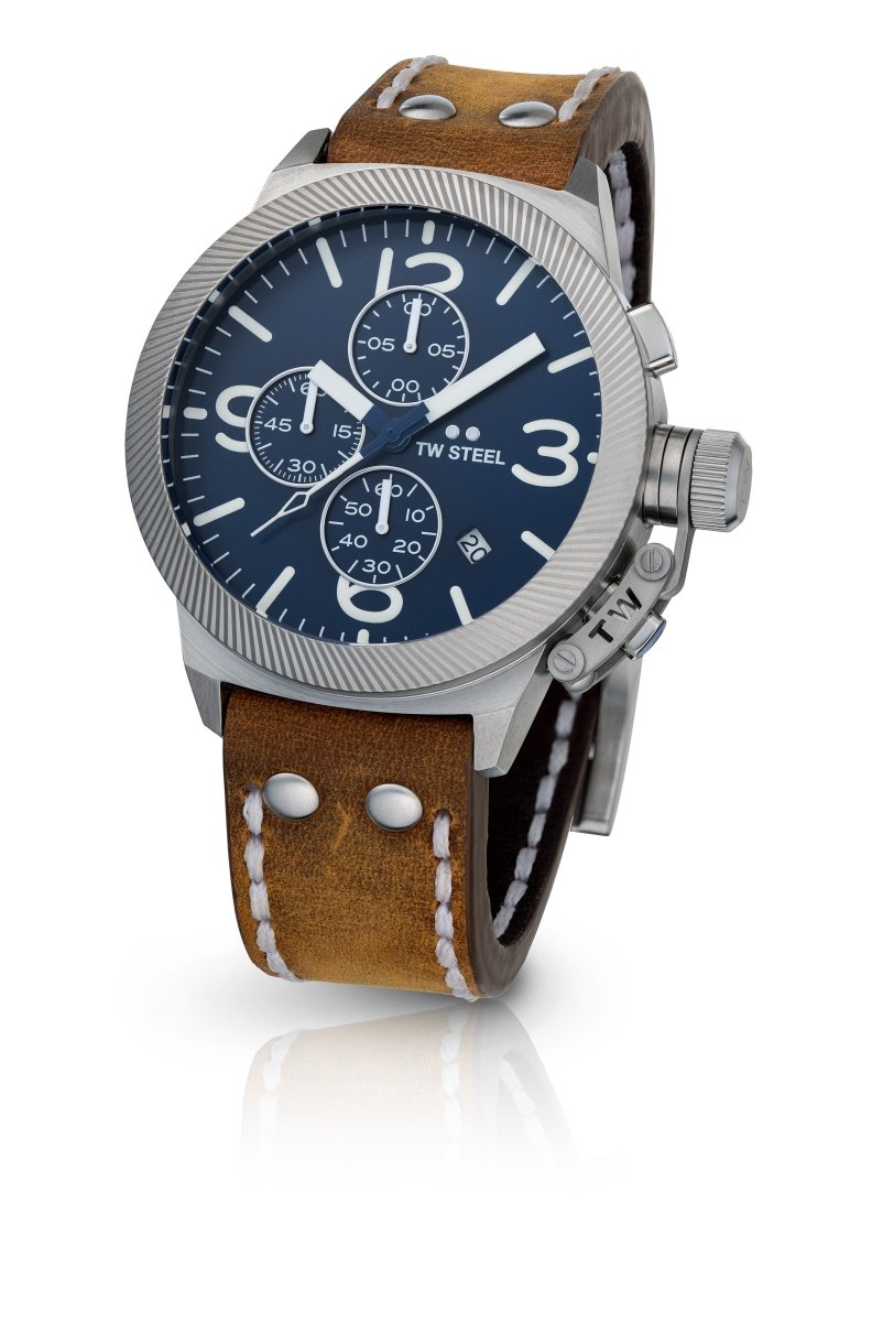 TW Steel Canteen Chronograph Blue Men's Watch | CS106 | Time Watch Specialists
