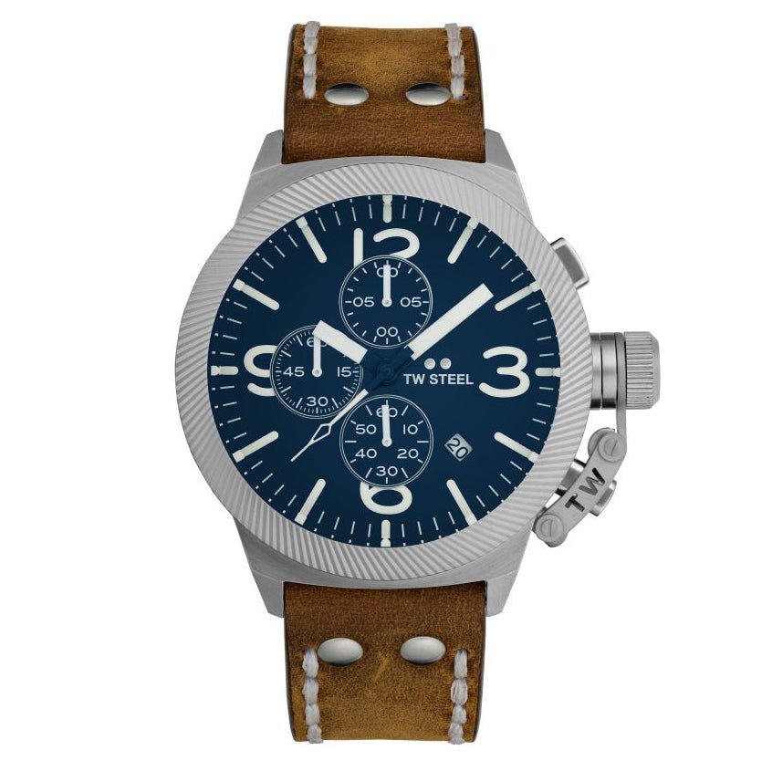 TW Steel Canteen Chronograph Blue Men's Watch | CS106 | Time Watch Specialists