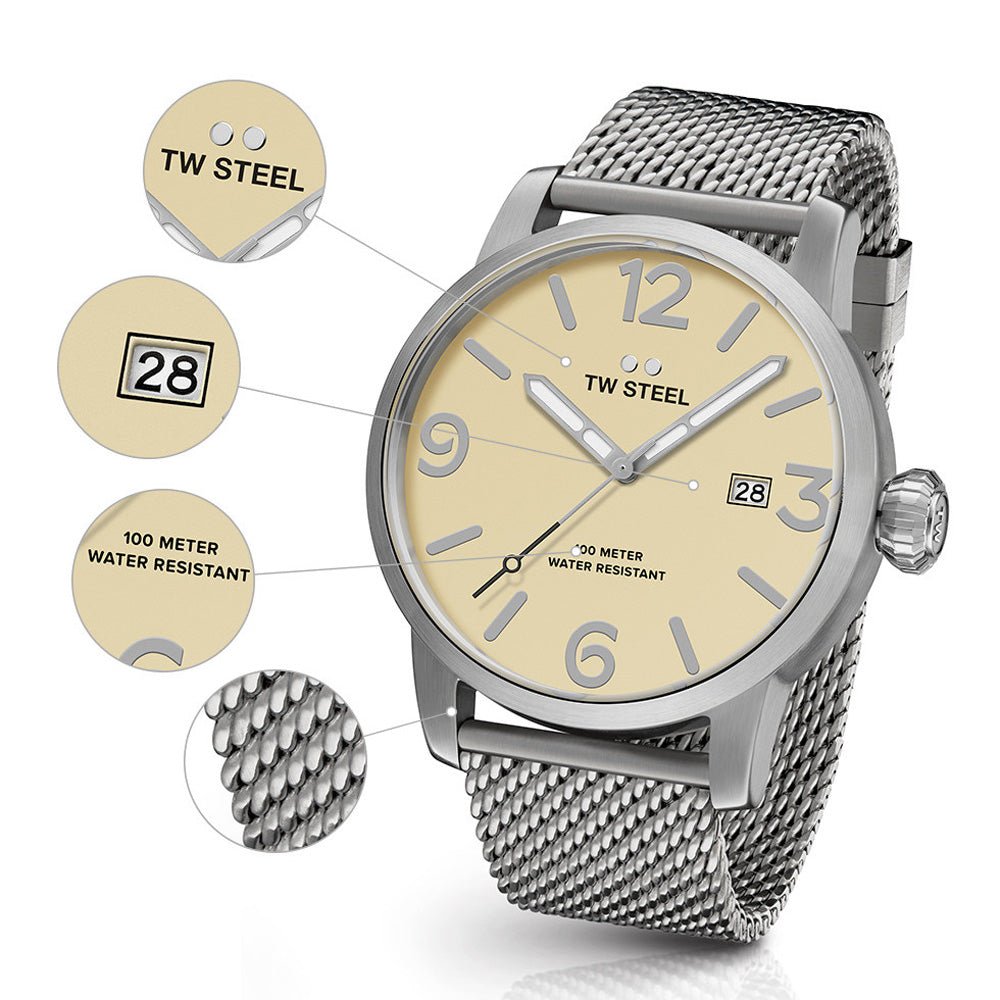 TW Steel Maverick Milanese Mens Watch - MB1 | Time Watch Specialists
